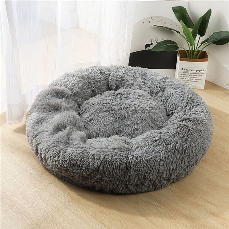 Furvana™ PlushRound Pet Mat – Soft Nest for Cats & Small Dogs